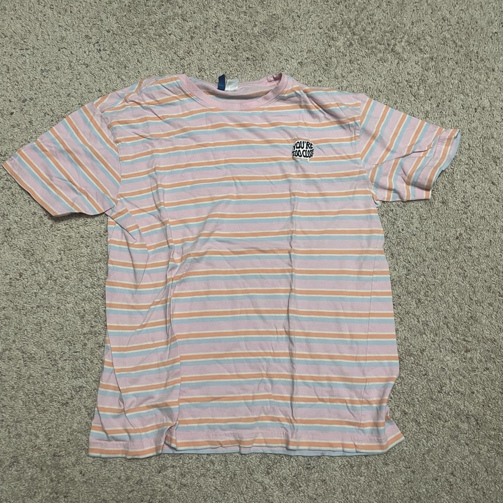 H&M Striped Graphic T-Shirt